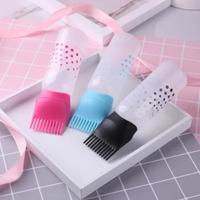 1 Pc Plastic Hair Dye Brush Refillable Bottle